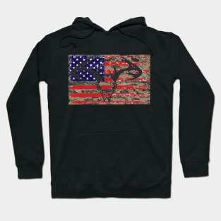 AMERICAN FLAG CAMOFLAUGE OUTDOOR DEER ANTLERS Hoodie